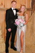 Gorgeous Silver Beaded Strapless Sweetheart Long Prom Dress with Slit