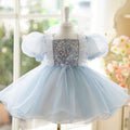 Graceful Flower Princess Girl Dress for Kids Wedding Party Gown J493