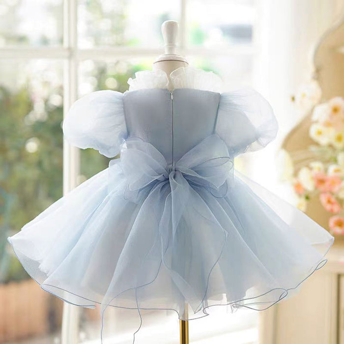 Graceful Flower Princess Girl Dress for Kids Wedding Party Gown J493