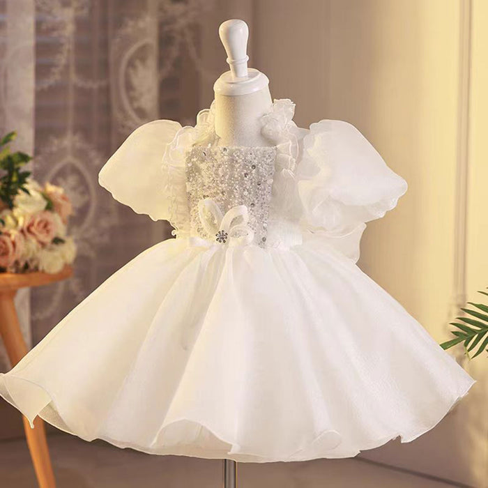 Graceful Flower Princess Girl Dress for Kids Wedding Party Gown J493