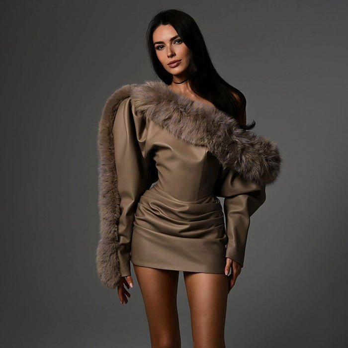 Graciela Dress - Brown