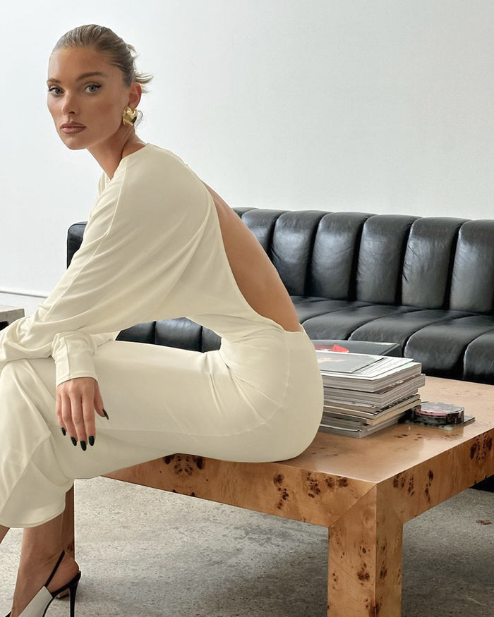 Greece Babe Midi Dress - Apricot