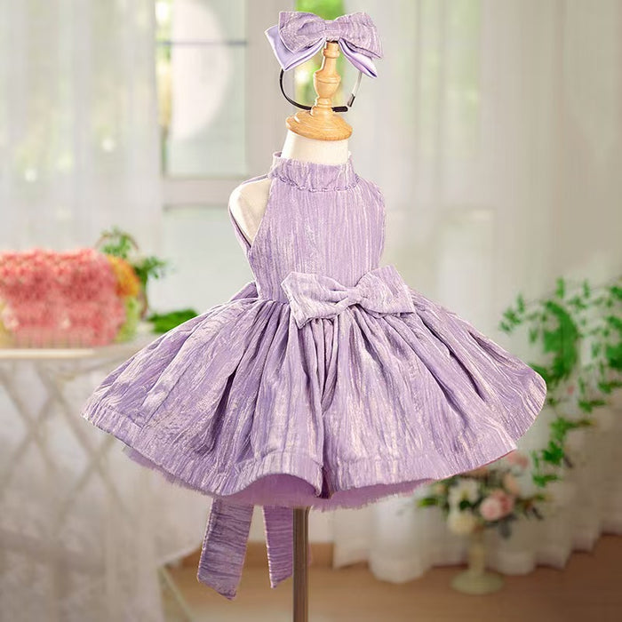 Green Knee Length Baby 1st Birthday Girl Dress J310