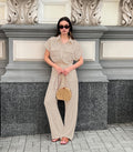 Haley Jumpsuit - Apricot