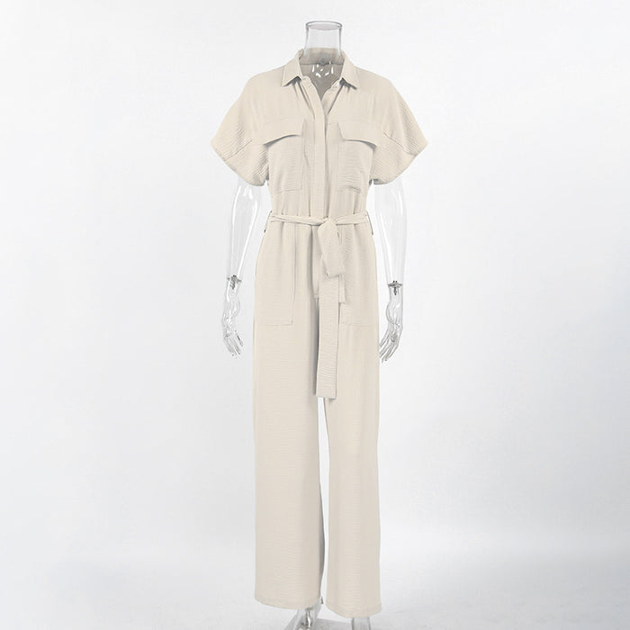 Haley Jumpsuit - Apricot