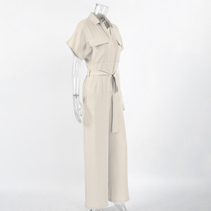 Haley Jumpsuit - Apricot