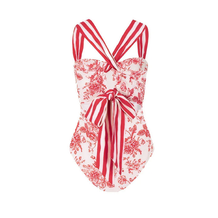 Halo Heat Swimsuit  - Red