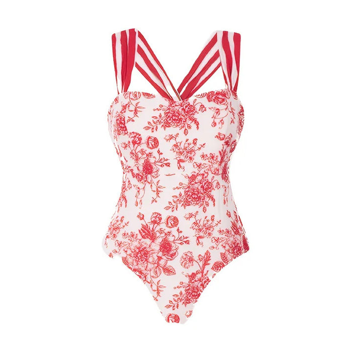 Halo Heat Swimsuit Set - Red