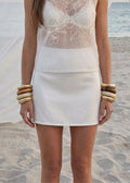 Hazal Mini Skirt | Blanc