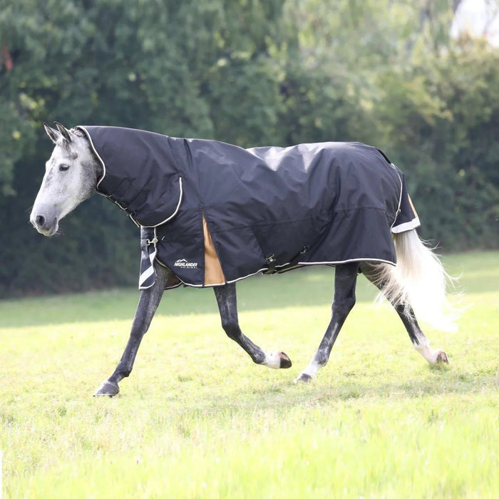 Highlander Plus 200 Combo Turnout Rug - Black - 5ft