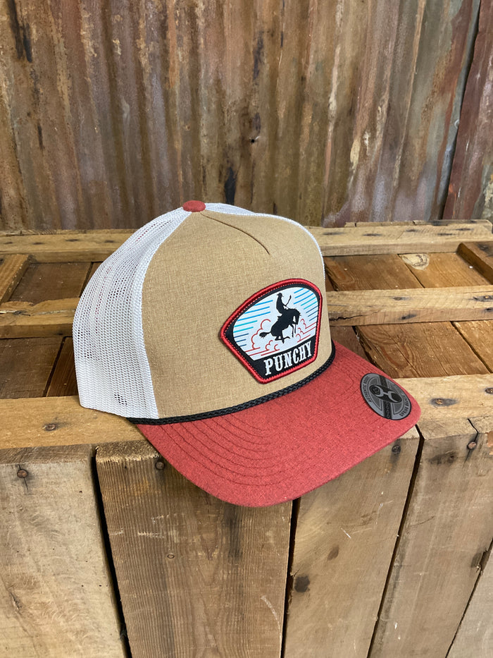 Hooey "Punchy" Tan & White & Brown Hat