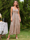 Islo Midi Dress - Brown