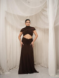 Isola Maxi Dress - Brown