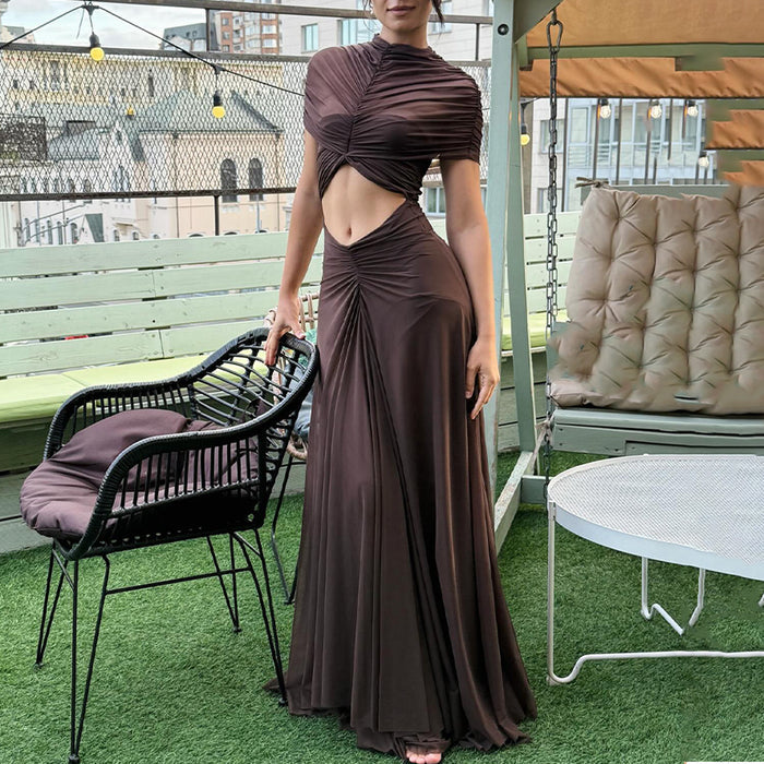 Isola Maxi Dress - Brown