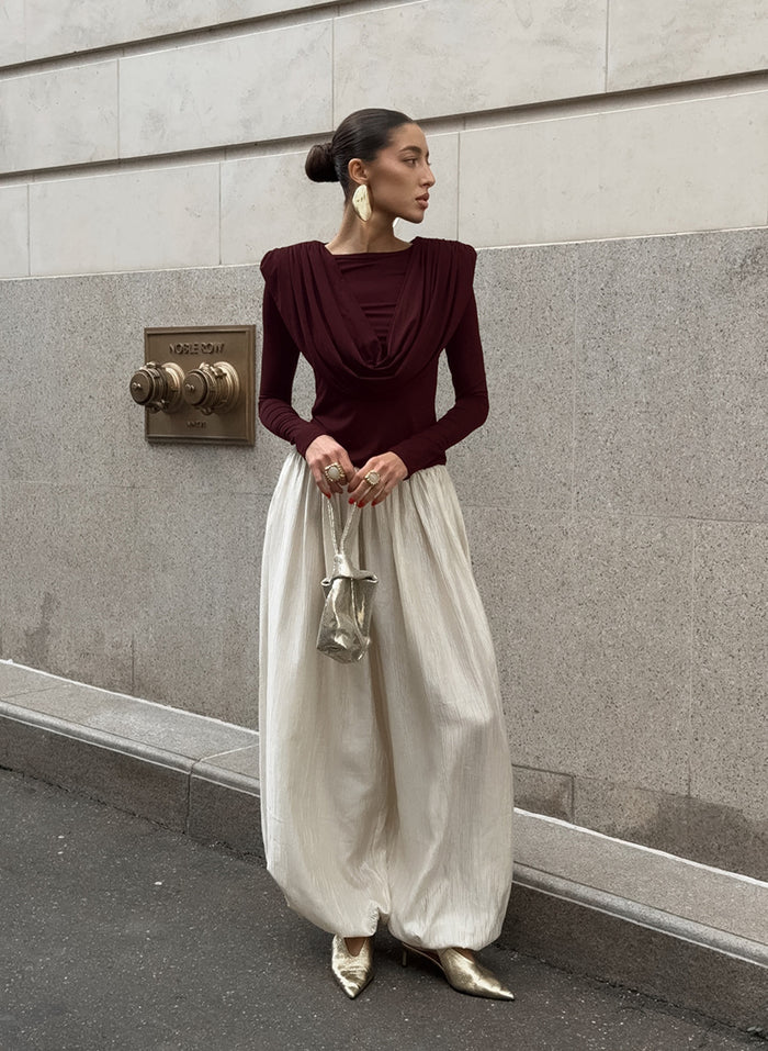 Julian Top - Maroon