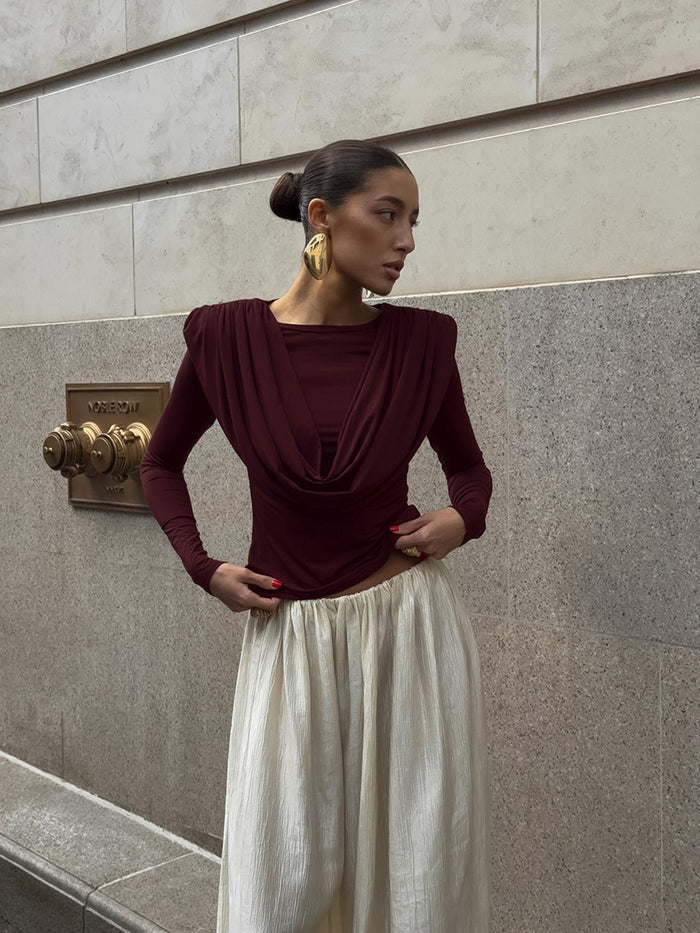 Julian Top - Maroon