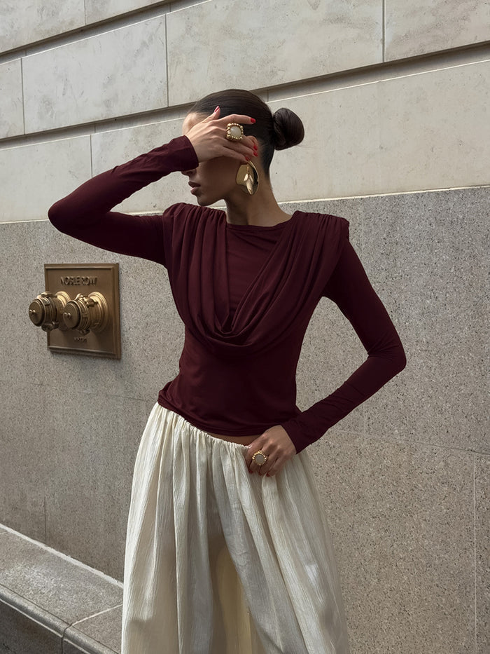 Julian Top - Maroon