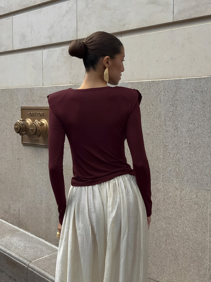 Julian Top - Maroon