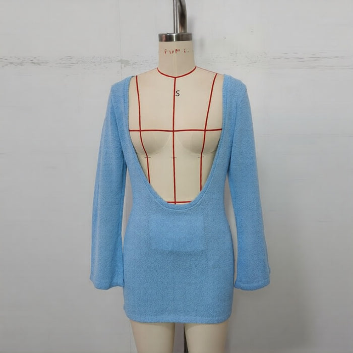 Kael Mini Dress - Light Blue