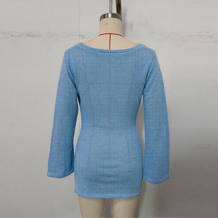 Kael Mini Dress - Light Blue