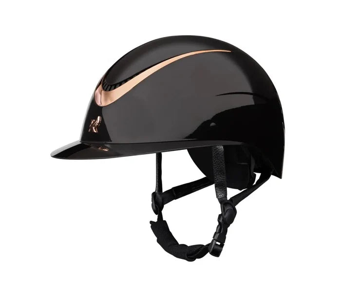 Karben Alina Ellipse Riding Hat - Black/Rose Gold - 52-54cm