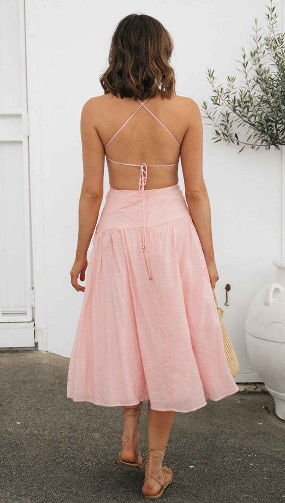 Kelly Midi Dress - Pink