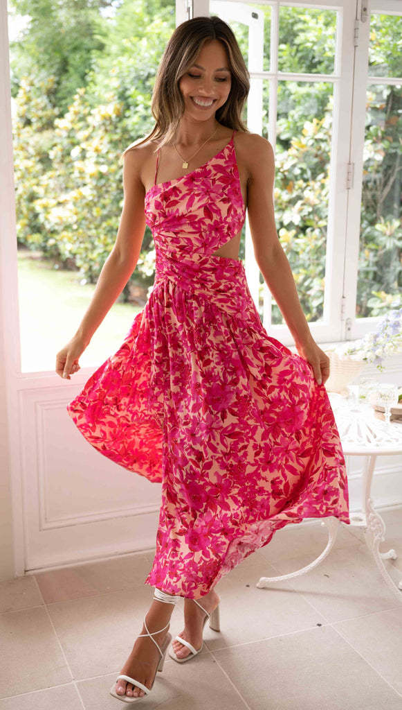 Kelly Midi Dress - Red