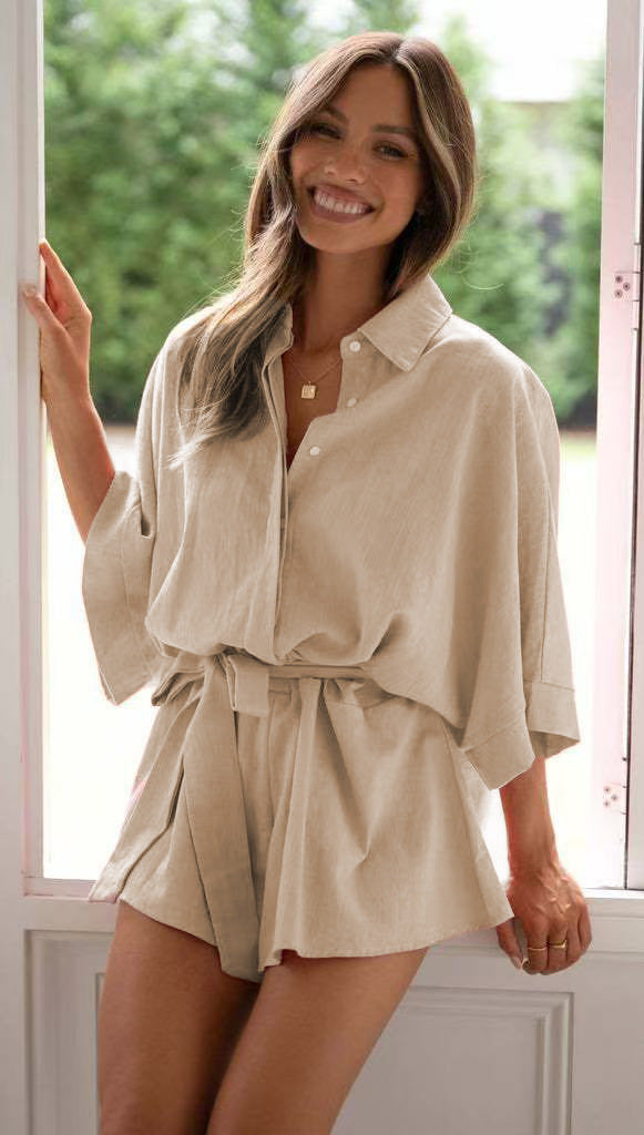 Kora Romper - Beige