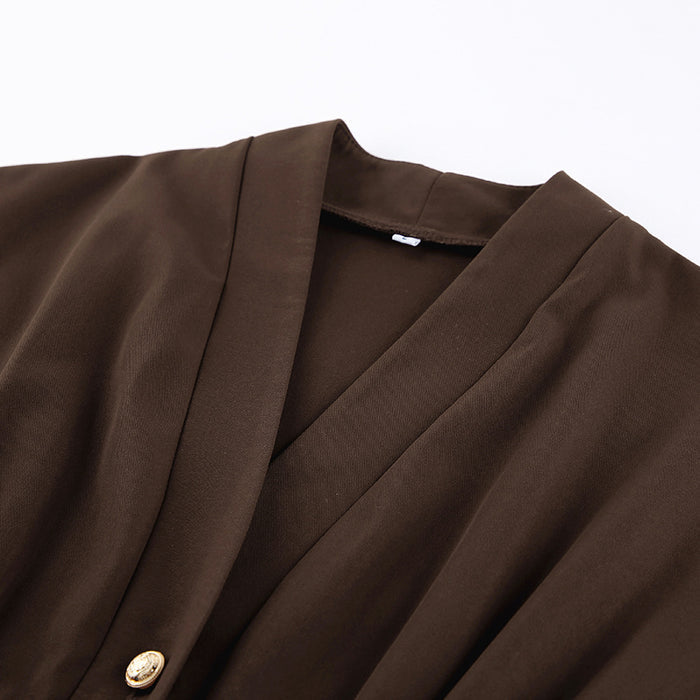 Kova Jacket Top - Brown