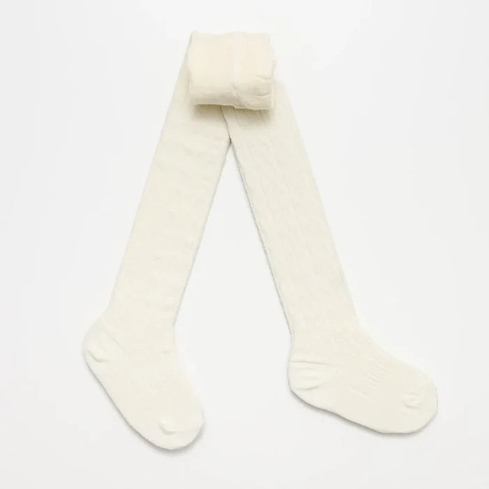 Lamington Merino Tights Baby Plain - Cream