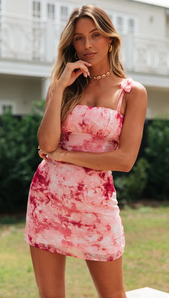 Leeva Mini Dress - Pink