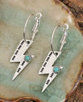 Lightening Hoop Earrings