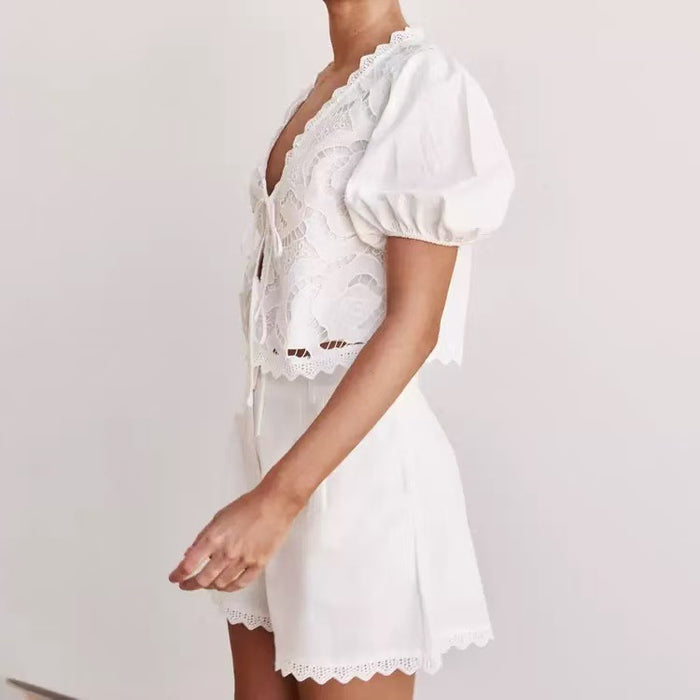 Lilium Co ord Set - White