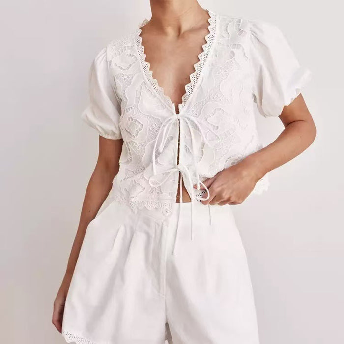 Lilium Co ord Set - White