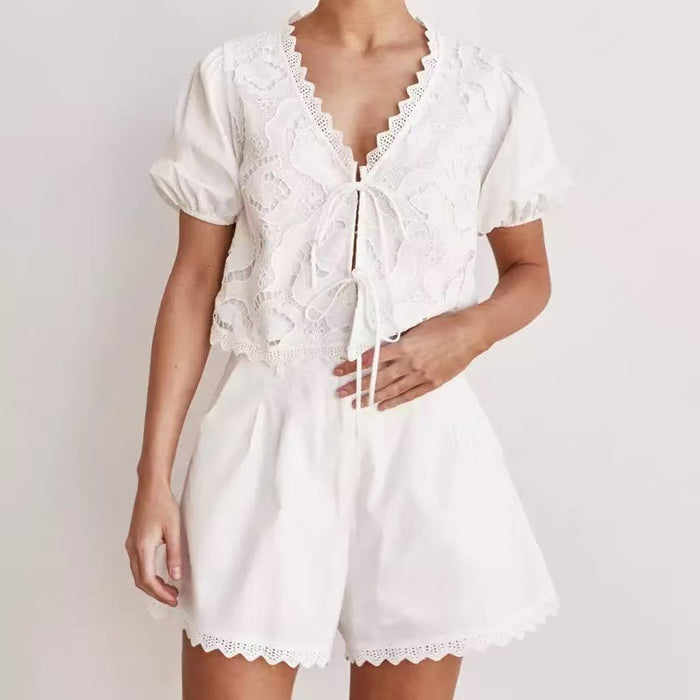 Lilium Co ord Set - White