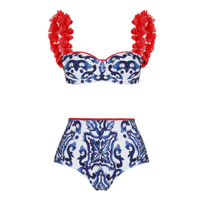 Lina Reversable Bikini - Red