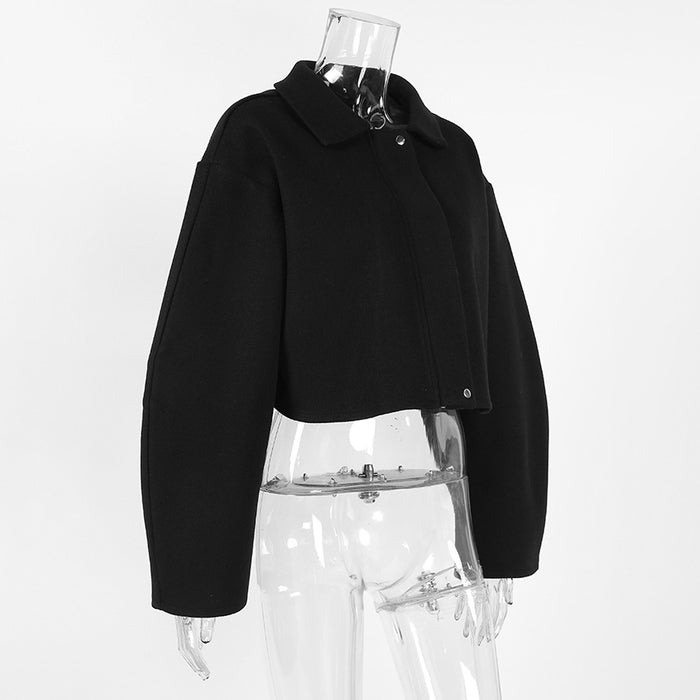 Lira Jacket Top - Black