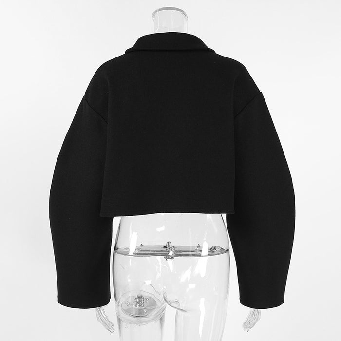 Lira Jacket Top - Black