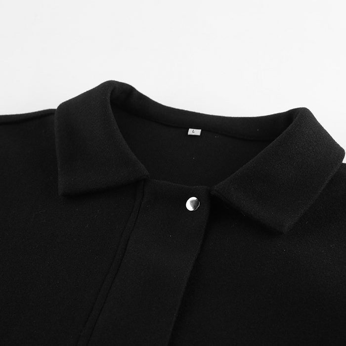 Lira Jacket Top - Black