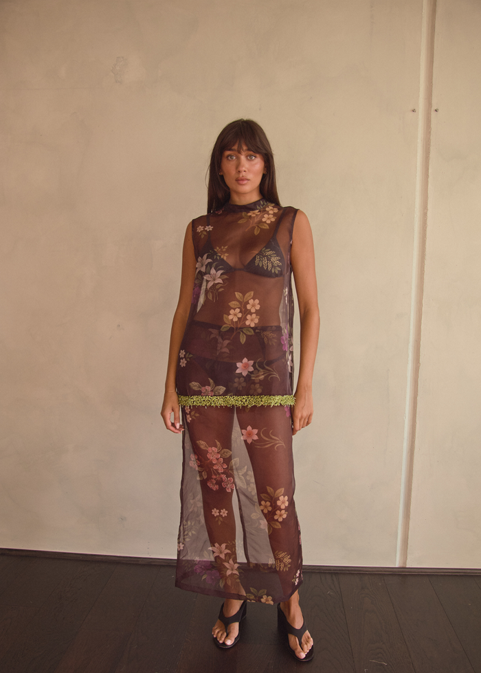 Lola Top | Chocolate Floret