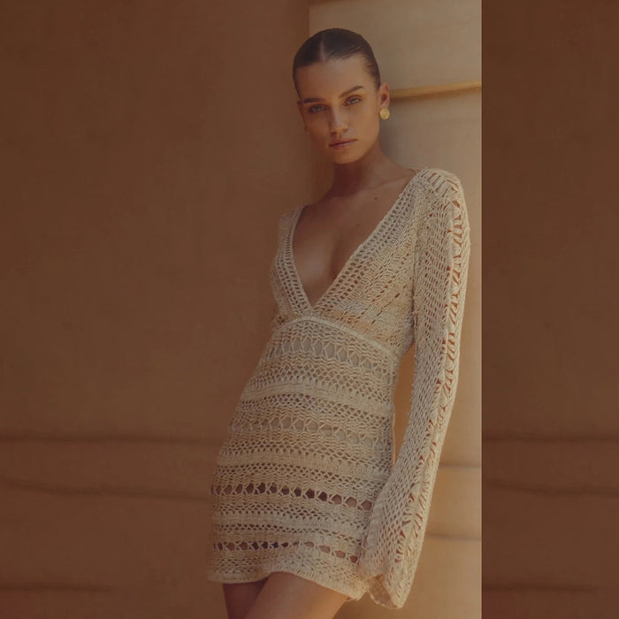 Loretta Mini Dress - Beige