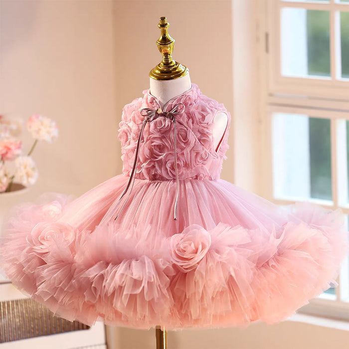 Lovely Knee Length Princess Flower Girl Dress J559
