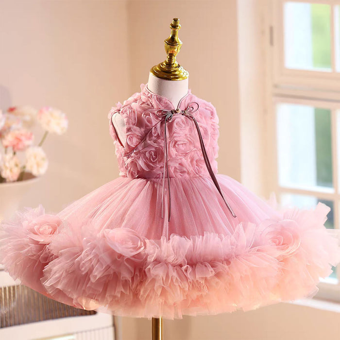 Lovely Knee Length Princess Flower Girl Dress J559