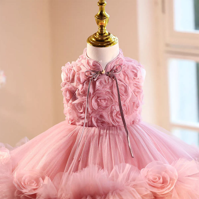 Lovely Knee Length Princess Flower Girl Dress J559