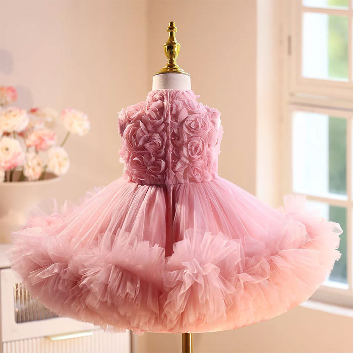 Lovely Knee Length Princess Flower Girl Dress J559