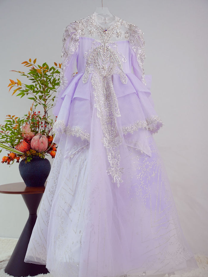 Luxury Crystal Princess Girl Dress for Birthday Pageant Party J123