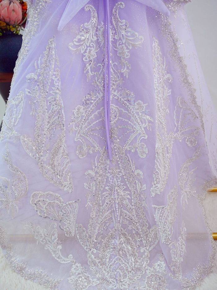 Luxury Crystal Princess Girl Dress for Birthday Pageant Party J123
