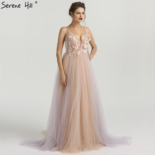 Luxury Pink Evening Dresses Backless HA2187 On Sale - SERENE HILL