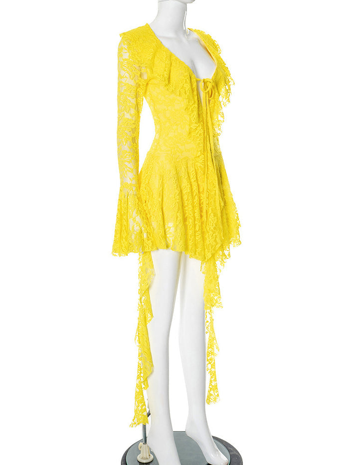Lyra Mini Dress - Yellow