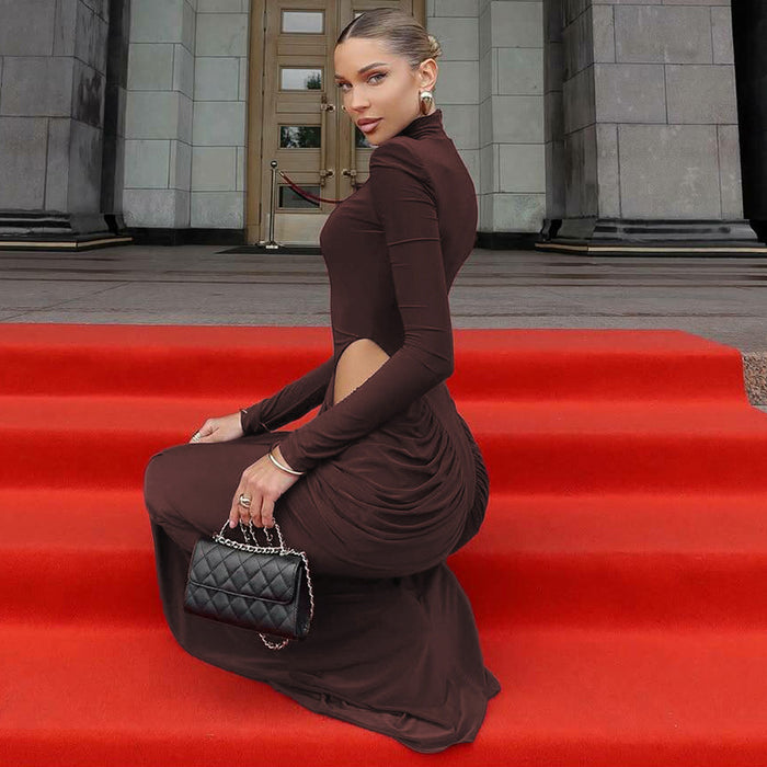 Marlene Maxi Dress - Brown